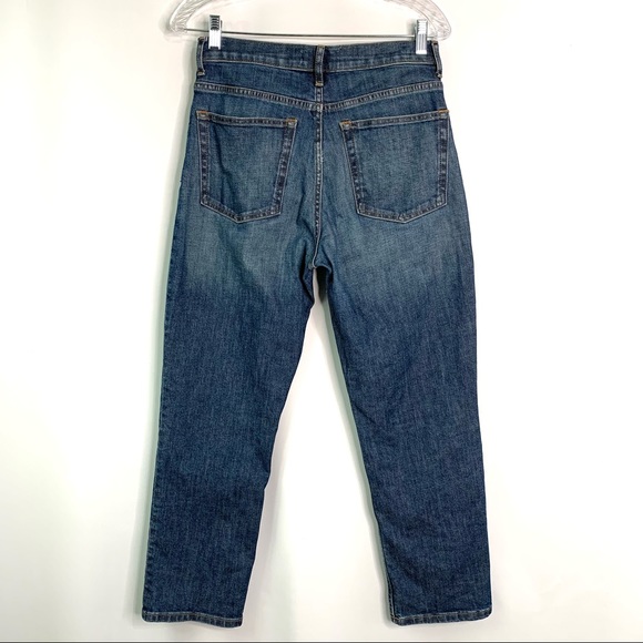 Everlane The Cheeky Jean High Rise Crop Jeans Size 27 Medium Wash - Picture 4 of 6